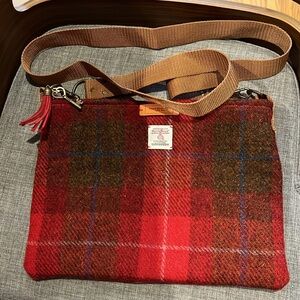 Harris Tweed crossbody bag made with love Seen by Mrs Martin